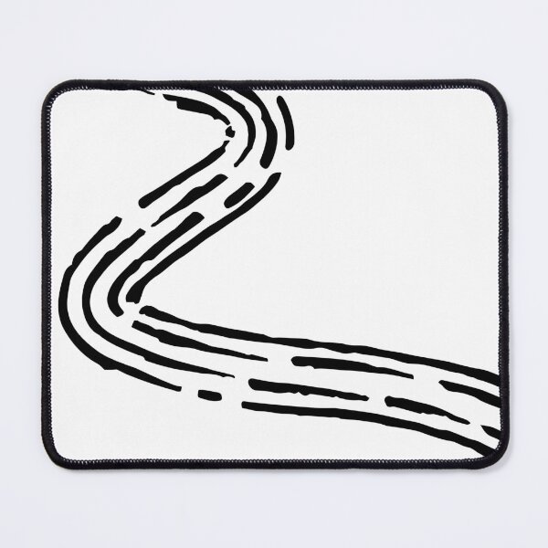Item preview, Minimalist Winding Road Abstract Line Art designed and sold by BetweenForms.
