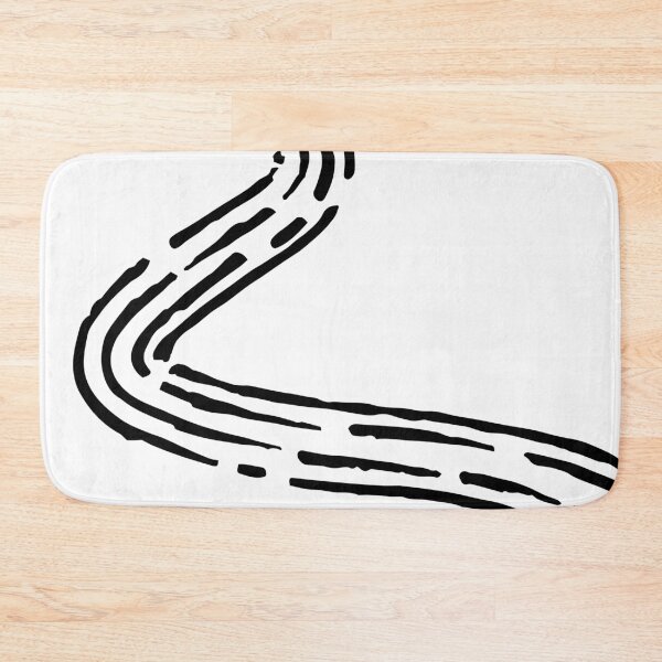 Item preview, Minimalist Winding Road Abstract Line Art designed and sold by BetweenForms.