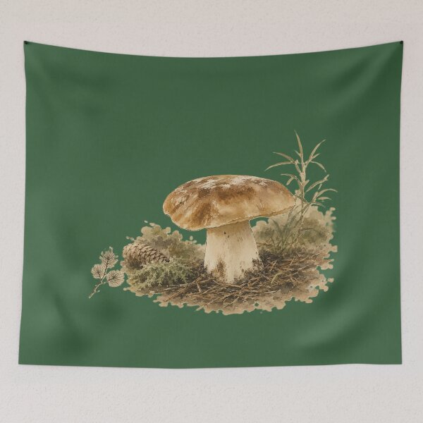Item preview, Classic Porcini Botanical Watercolor designed and sold by 63Hotpeppers.