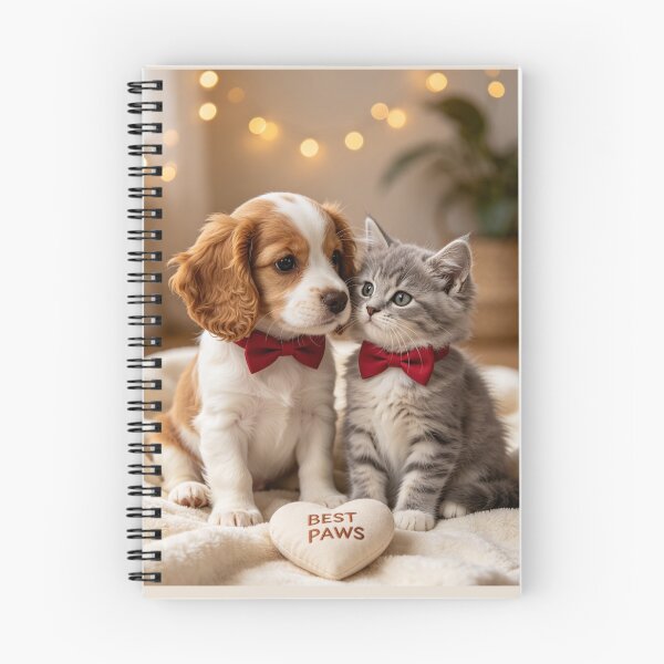 Item preview, Cute Puppy Kitten Best Paws Friends Bow Ties designed and sold by BagFactoryUK.
