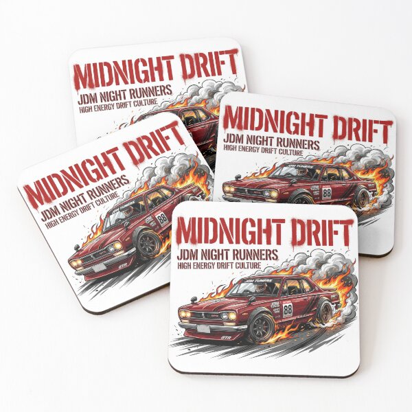 Item preview, Midnight Drift JDM Night Runners Classic Sports Car designed and sold by Rahat3344.