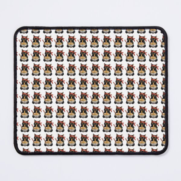 Item preview, Cute Black Cat Eating Ramen Japanese Food designed and sold by Moizento.