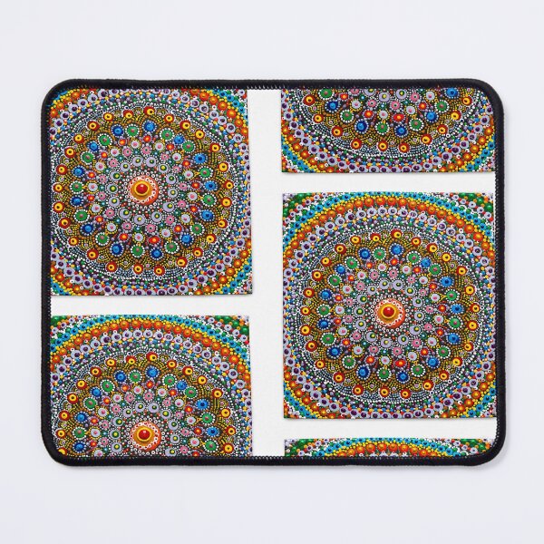 Item preview, Colorful Hand Painted Dot Mandala Art designed and sold by ArtBloomDK.