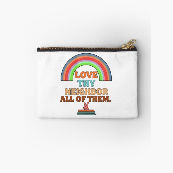 Item preview, love thy neighbor all of them peace hand retro kindness designed and sold by ArtDesignTp.