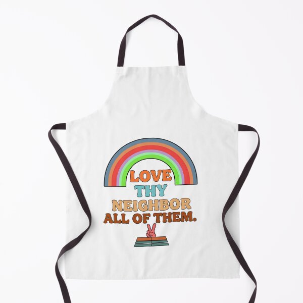 Item preview, love thy neighbor all of them peace hand retro kindness designed and sold by ArtDesignTp.