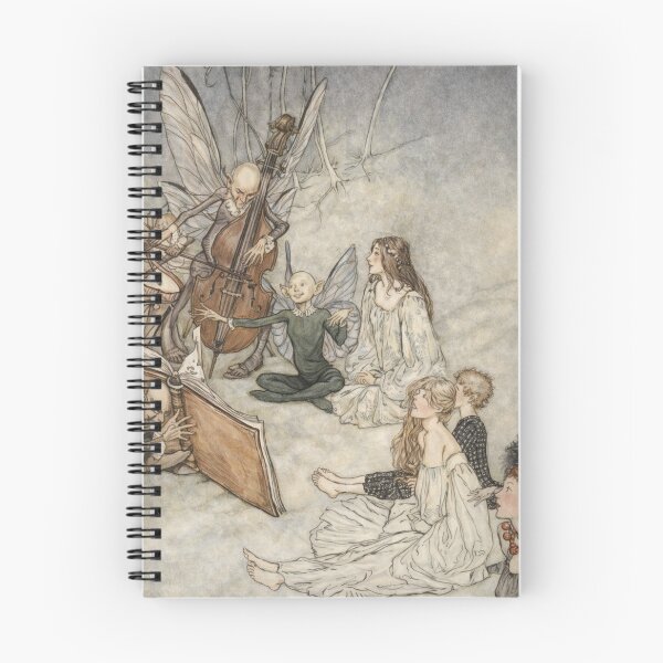 Item preview, Fairy Illustration Woodland Musicians for Fantasy Art Lovers designed and sold by RickE.