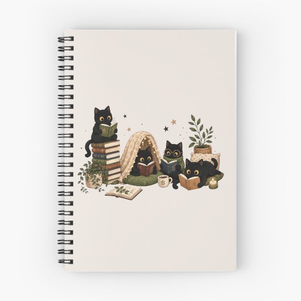 Item preview, Black Cat Reading, Book Lover Cat, Cozy Reader Gift For Her, Cat Mom, Librarian Teacher Bookish Gift designed and sold by Sprinkle12345.