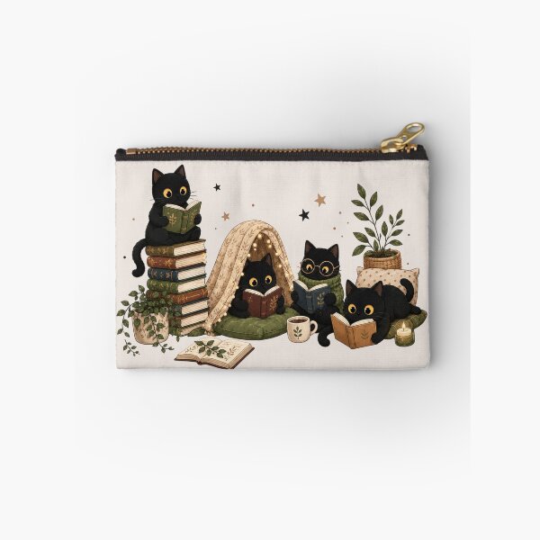 Item preview, Black Cat Reading, Book Lover Cat, Cozy Reader Gift For Her, Cat Mom, Librarian Teacher Bookish Gift designed and sold by Sprinkle12345.