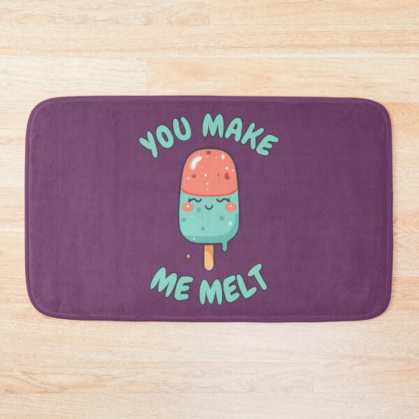 Item preview, You Make Me Melt Cute Popsicle Romantic Summer Design designed and sold by The Fine Print by BassAddict.