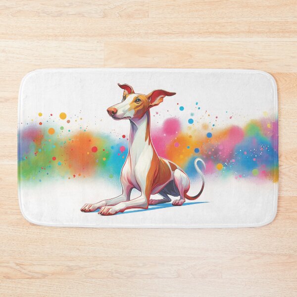 Item preview, Ibizan Hound Elegance | Colorful Podenco Dog Art designed and sold by pixiedustpaint.