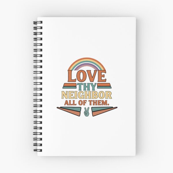Item preview, vintage rainbow love thy neighbor all of them designed and sold by ArtDesignTp.