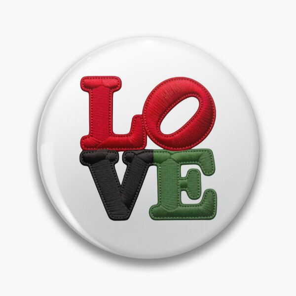 Item preview, Philly Love Statue Pan African Pride Patch designed and sold by EthosWear.