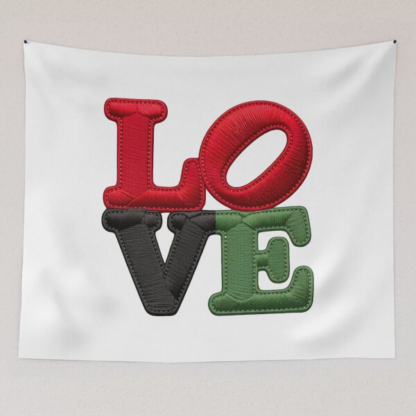 Item preview, Philly Love Statue Pan African Pride Patch designed and sold by EthosWear.