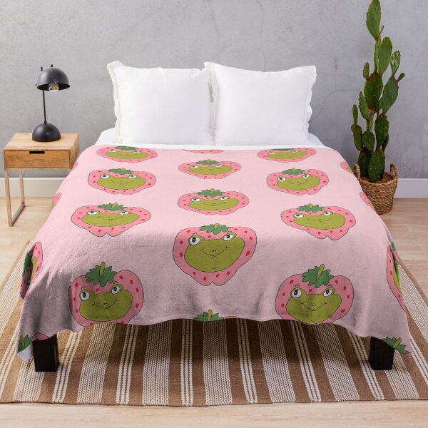 Item preview, Strawberry Head Frog (Pink) designed and sold by yellowflowerhut.