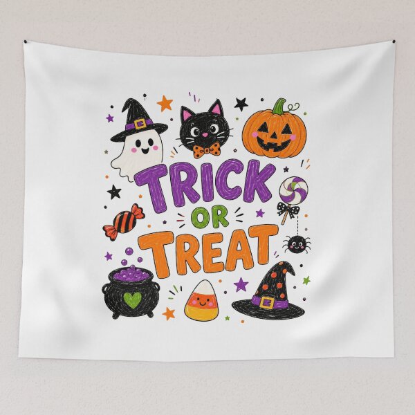 Item preview, Trick or Treat, Halloween, Ghost Pumpkin designed and sold by Sprinkle12345.