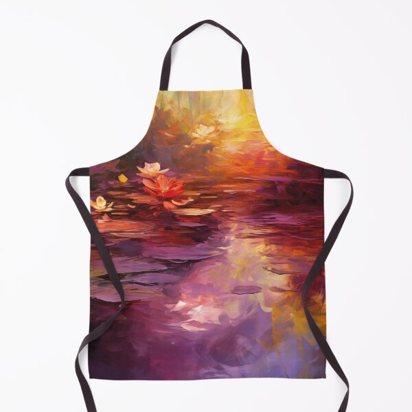 Item preview, Impressionist Water Lilies on Dark Water designed and sold by AniDragonfly.