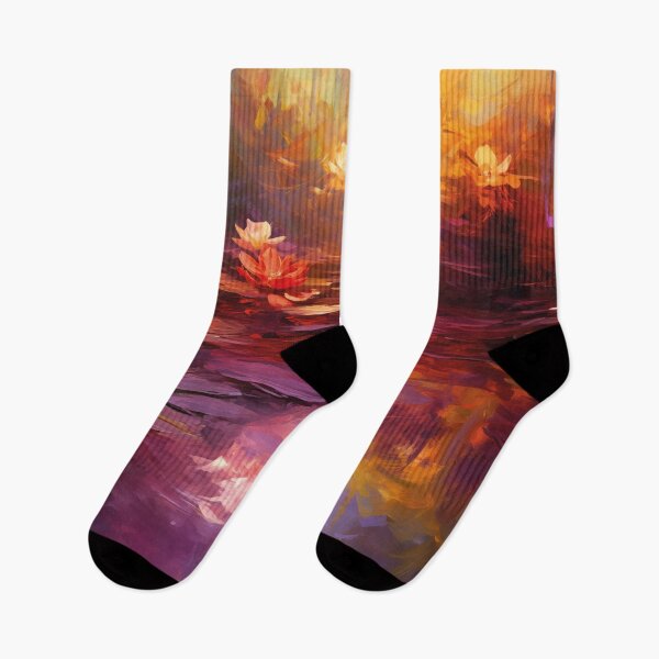 Item preview, Impressionist Water Lilies on Dark Water designed and sold by AniDragonfly.
