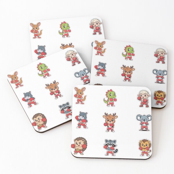 Item preview, Kawaii Boxing Animals Sport Sticker Pack designed and sold by KAWAII STUDIO NB.