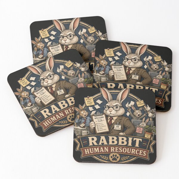 Item preview, Rabbit Human Resources Funny Office Mascot designed and sold by TheRealTaria.