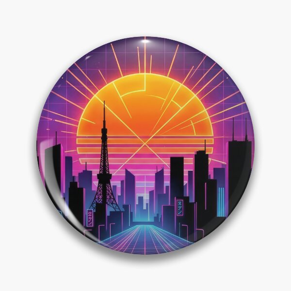 Item preview, Tokyo Synthwave Cityscape Retro Neon Graphic designed and sold by Rahat3344.