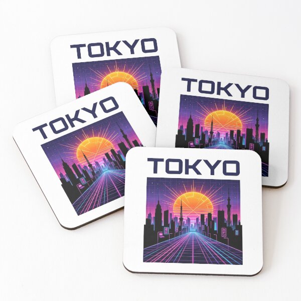 Item preview, Tokyo Synthwave Cityscape Retro Neon Graphic designed and sold by Rahat3344.