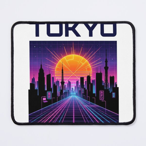 Item preview, Tokyo Synthwave Cityscape Retro Neon Graphic designed and sold by Rahat3344.