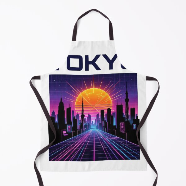 Item preview, Tokyo Synthwave Cityscape Retro Neon Graphic designed and sold by Rahat3344.