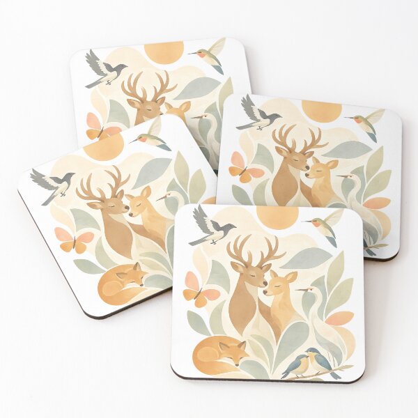 Item preview, Scandinavian Woodland Wildlife T-Shirt designed and sold by Santuário da Bicharada.