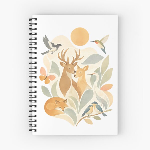 Item preview, Scandinavian Woodland Wildlife T-Shirt designed and sold by Santuário da Bicharada.