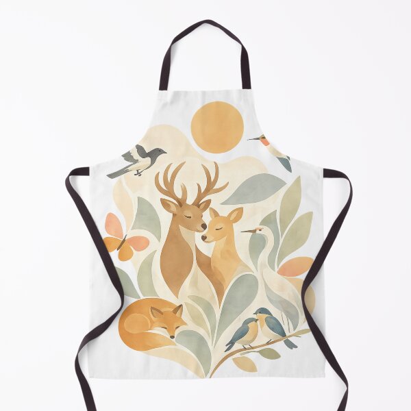Item preview, Scandinavian Woodland Wildlife T-Shirt designed and sold by Santuário da Bicharada.