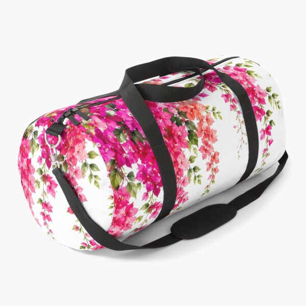 Item preview, Bougainvillea Blossom Cascade | Vibrant Watercolor Floral Shower Curtain designed and sold by Genesis-Ink.