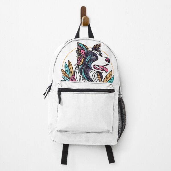 Item preview, Colorful Border Collie Circular Line Art designed and sold by pixiedustpaint.