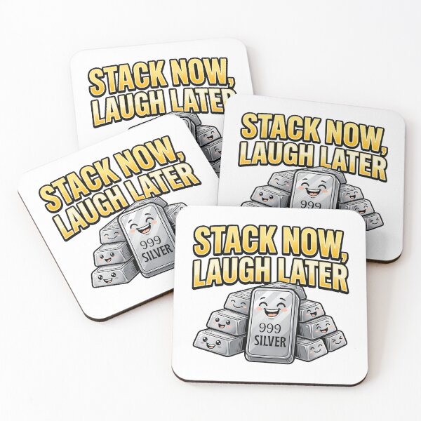 Item preview, stack now laugh later coin humor silver designed and sold by ArtDesignTp.