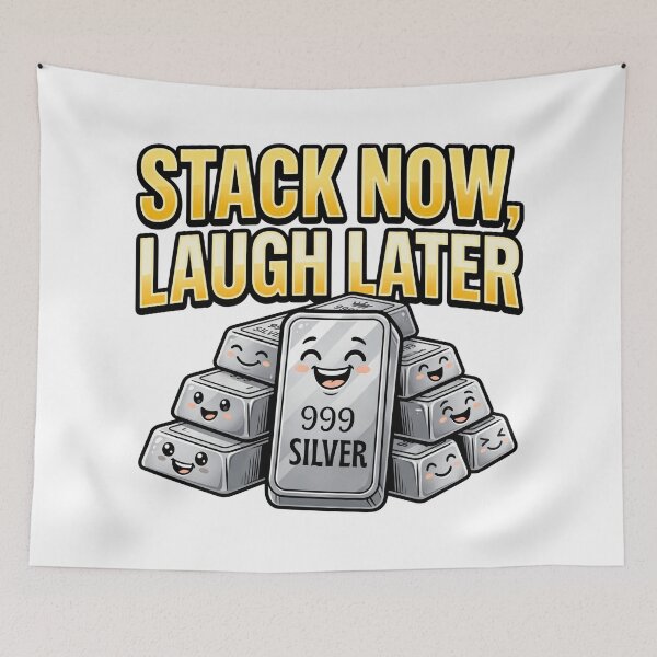 Item preview, stack now laugh later coin humor silver designed and sold by ArtDesignTp.