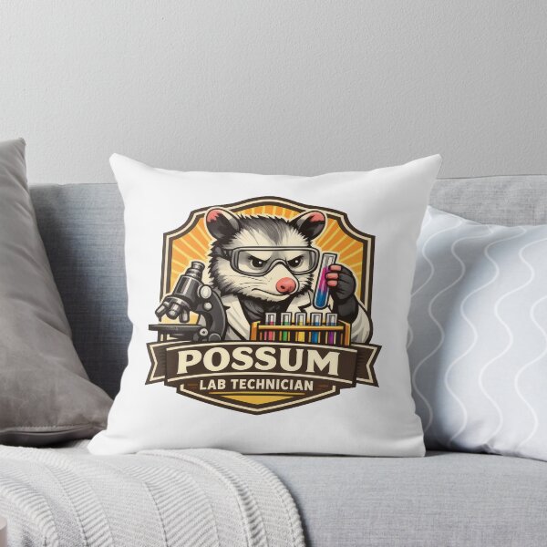 Item preview, Possum Lab Technician Funny Office Mascot designed and sold by TheRealTaria.