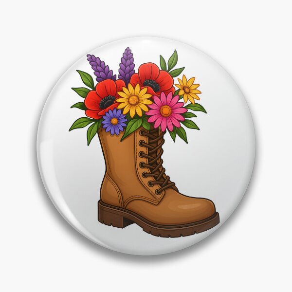 Item preview, Floral Boot designed and sold by TheCatmeow2000.