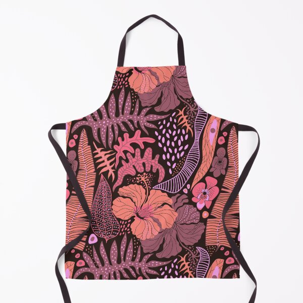 Item preview, Pink Tropical Botanical Pattern – Exotic Floral Jungle Leaves designed and sold by Skryp-art.