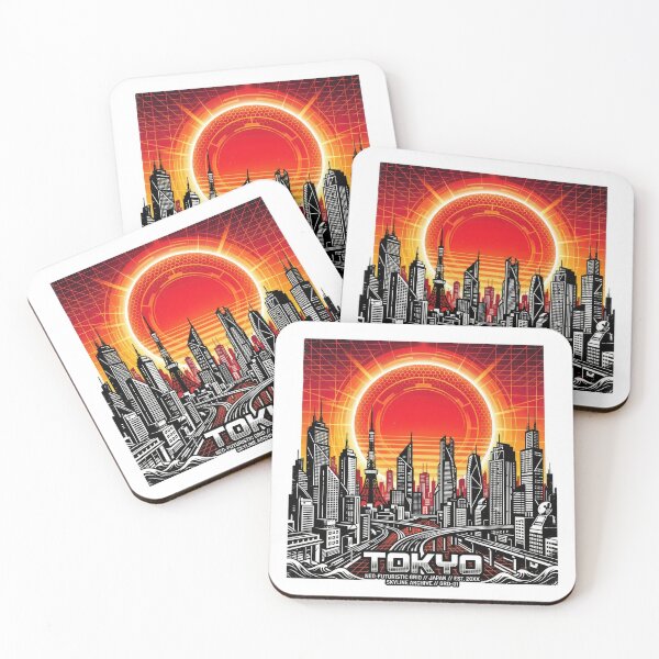 Item preview, Neo-Futuristic Tokyo Cityscape Retro Vector designed and sold by Rahat3344.