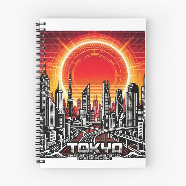 Item preview, Neo-Futuristic Tokyo Cityscape Retro Vector designed and sold by Rahat3344.