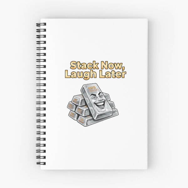 Item preview, funny stack now laugh later silver stacker bullion meme designed and sold by ArtDesignTp.