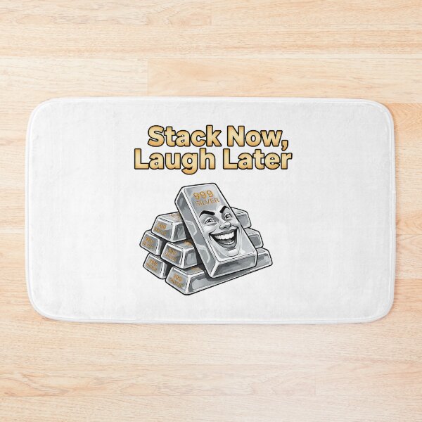 Item preview, funny stack now laugh later silver stacker bullion meme designed and sold by ArtDesignTp.