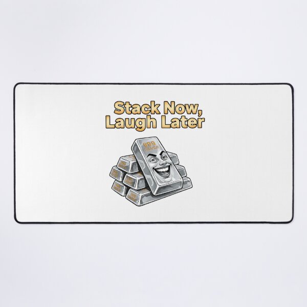 Item preview, funny stack now laugh later silver stacker bullion meme designed and sold by ArtDesignTp.