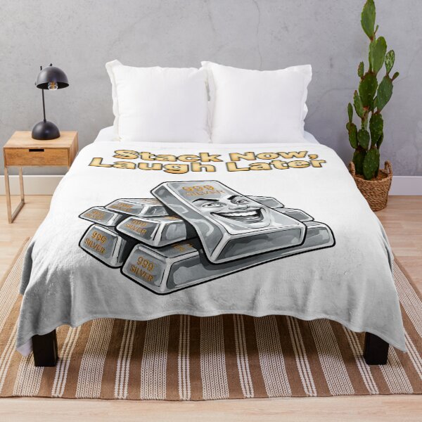 Item preview, funny stack now laugh later silver stacker bullion meme designed and sold by ArtDesignTp.