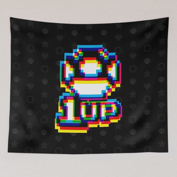 Item preview, 1up Mushroom Glitch 2 - Dark designed and sold by animinimal.