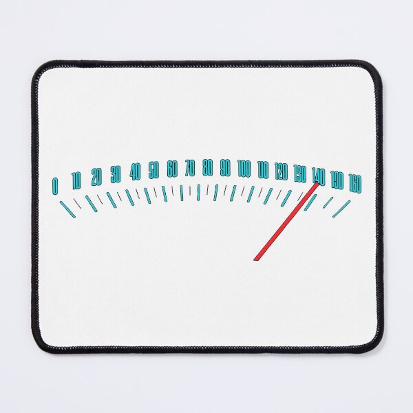 Item preview, 140 MPH Speedometer | Full Speed Ahead | Retro Performance Gauge Graphic designed and sold by UpperClassThreads.