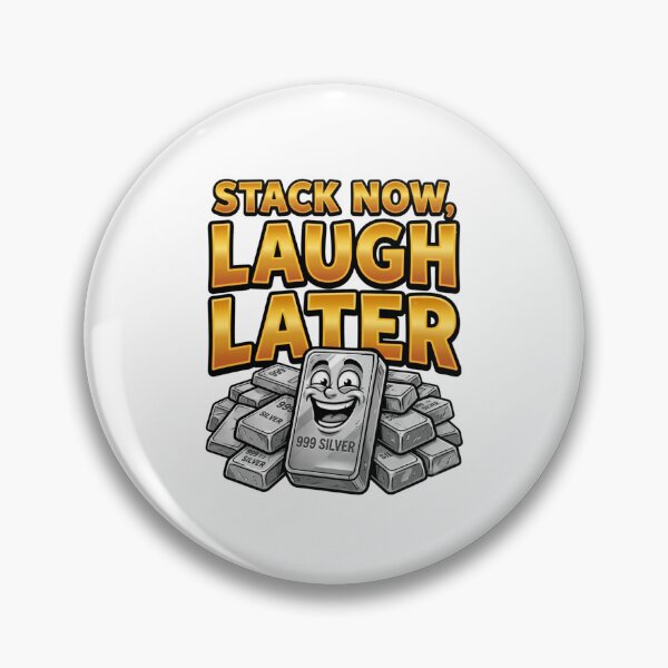 Item preview, stack now laugh later silver stacker designed and sold by ArtDesignTp.