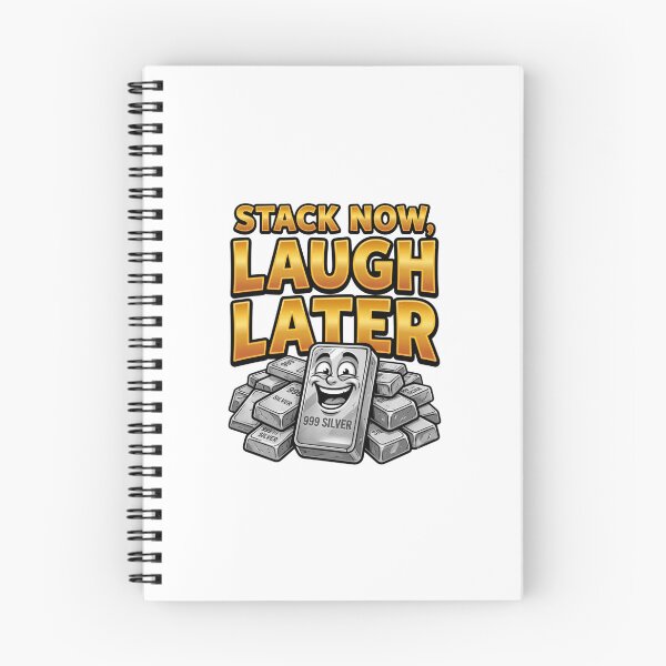 Item preview, stack now laugh later silver stacker designed and sold by ArtDesignTp.
