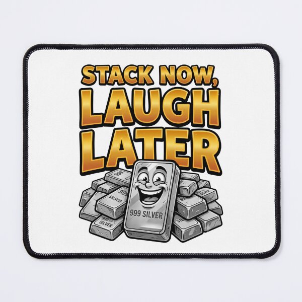 Item preview, stack now laugh later silver stacker designed and sold by ArtDesignTp.