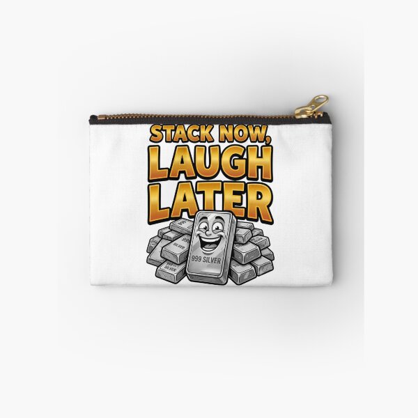 Item preview, stack now laugh later silver stacker designed and sold by ArtDesignTp.