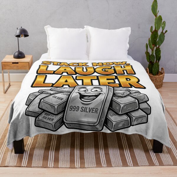 Item preview, stack now laugh later silver stacker designed and sold by ArtDesignTp.